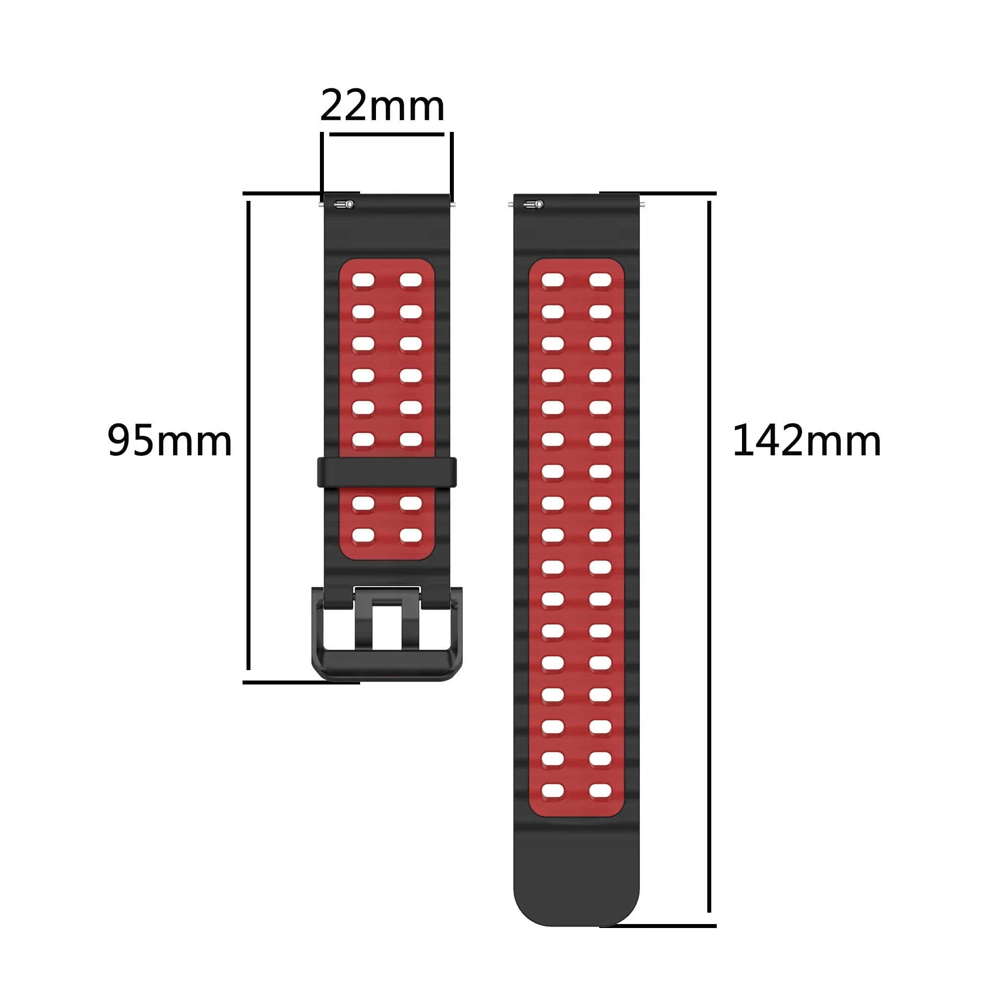 Дышащий двухцветный силиконовы – обзор и цена Motorola Smartwatch Accessories